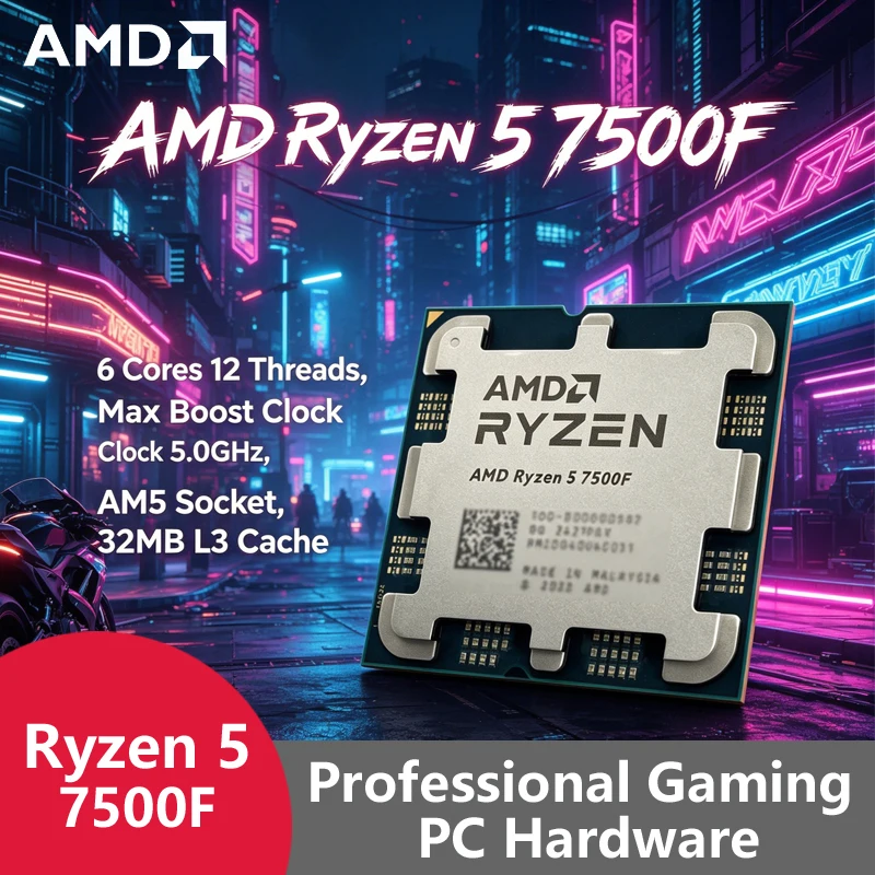 AMD Ryzen 5 7500F AM5 5nm Gami - Pc Gaming Ryzen 5 recension och pris