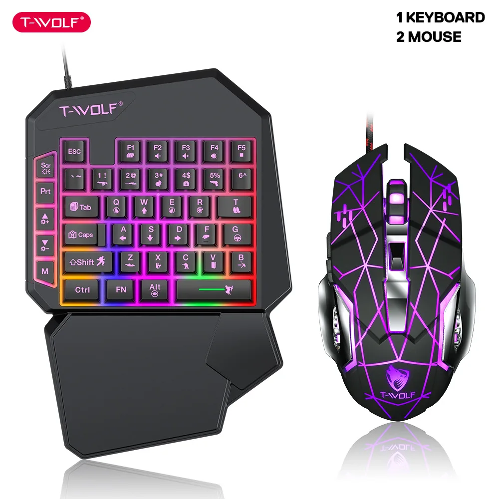 T-WOLF TF900 One Handed Keyboa - Pc Gaming Kit recension och pris