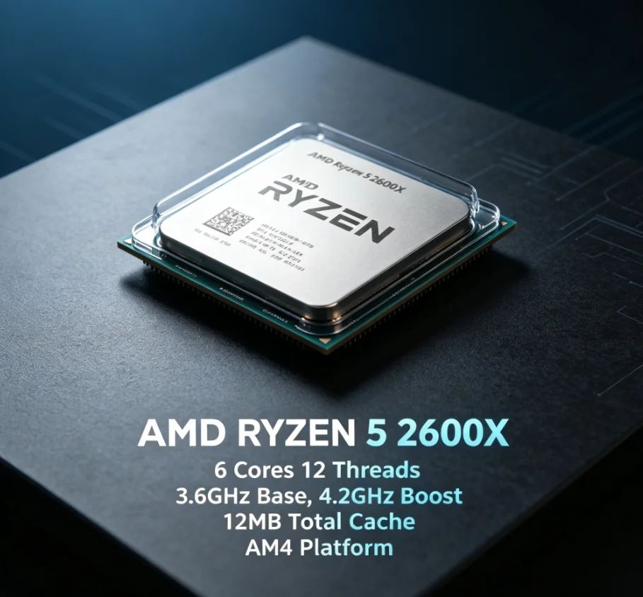 AMD R5 2600X 12nm Unboxed Proc - Pc Gaming Ryzen 5 recension och pris