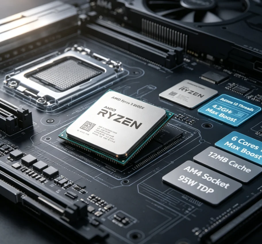 AMD R5 2600X 12nm Unboxed Proc - Pc Gaming Ryzen 5 recension och pris