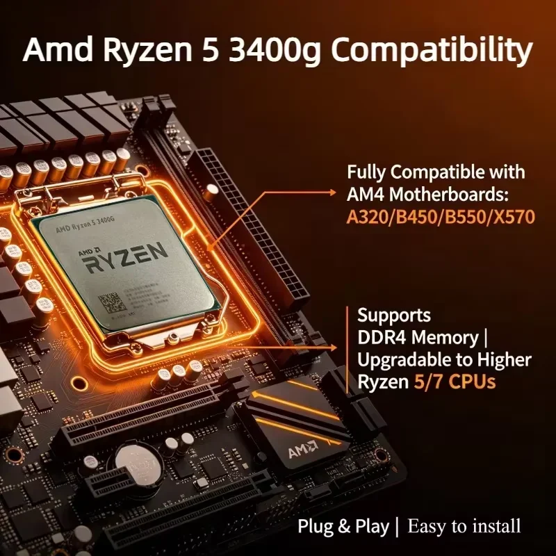 AMD Ryzen 5 3400G R5 3400G CPU - Pc Gaming Ryzen 5 recension och pris