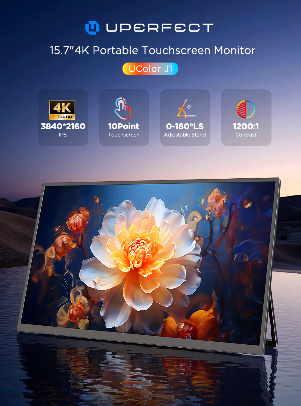 UPERFECT UColor J1 4K Touch Sc - Pc Gaming Y Monitor recension och pris