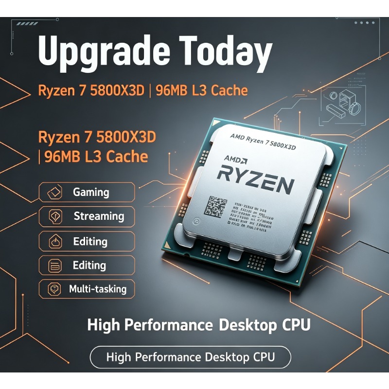 Ryzen 7 5800X3D PC Gaming Proc - Pc Gaming Amd Ryzen 7 recension och pris