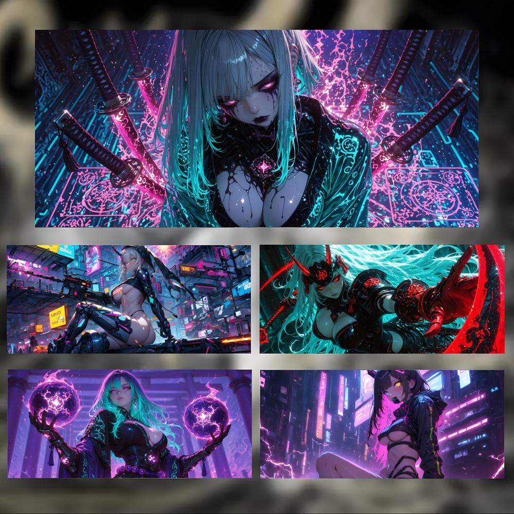 cyberpunk artwork Cyberpunk gi - Pc Gaming Girl recension och pris
