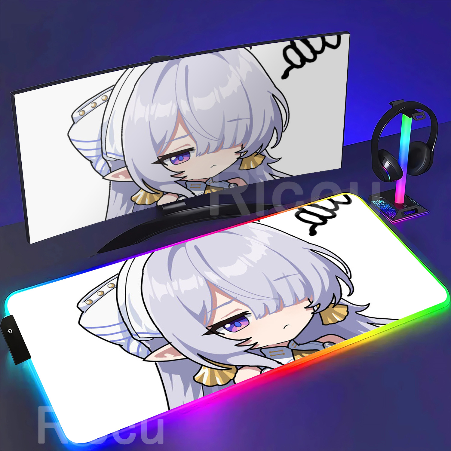 RGB Mouse Pad Velina Airgid Ze - Pc Gaming Girl recension och pris