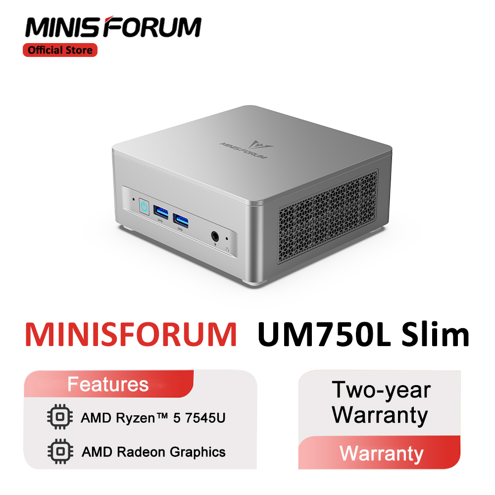 MINISFORUM Mini PC UM750L Slim - Pc Gaming Ryzen 5 recension och pris