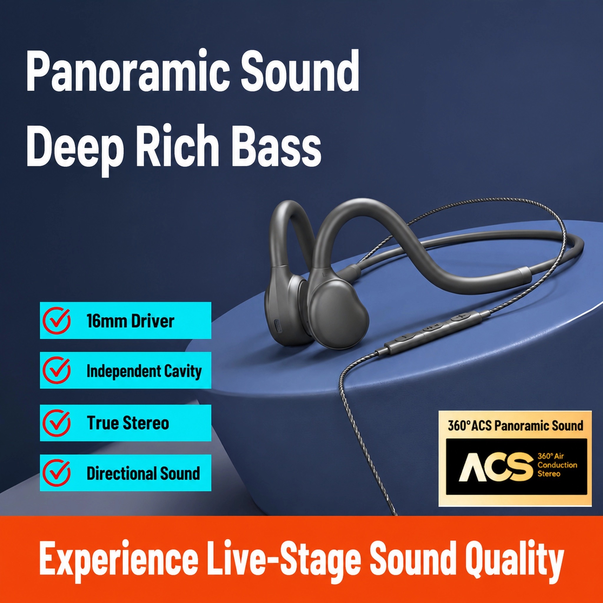H08A Over Open Ear Wired Headp - Pc Gaming Y Monitor recension och pris