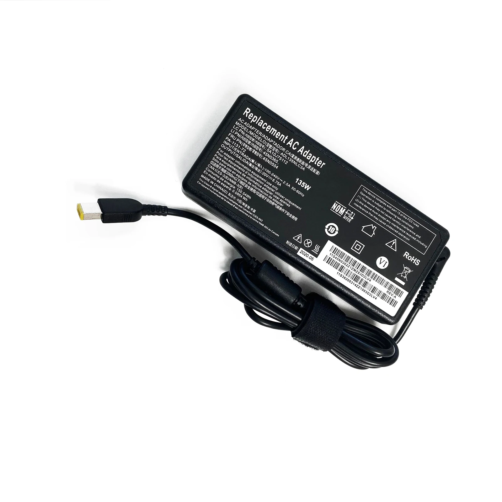 20V 6.75A 135W Laptop Ac Adapt - Pc Gaming Lenovo recension och pris