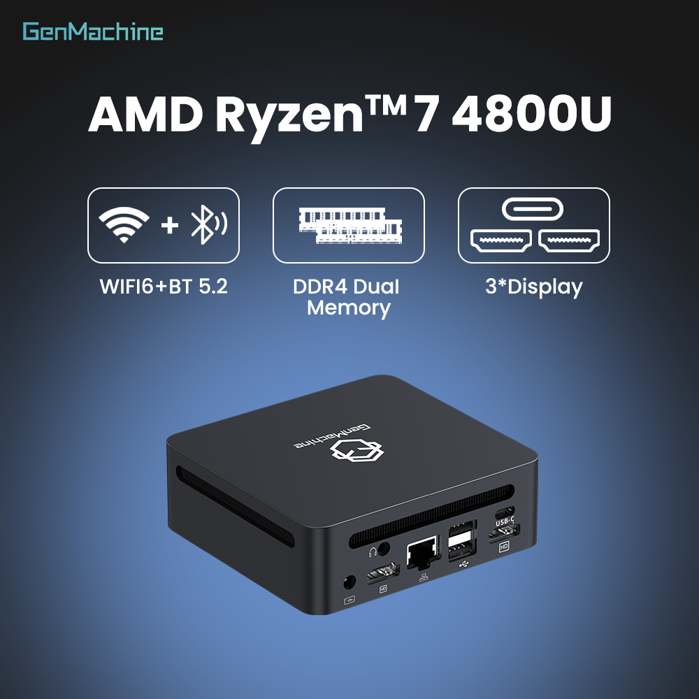 GenMachine Mini PC AMD Ryzen 7 - Pc Gaming Amd Ryzen 7 recension och pris